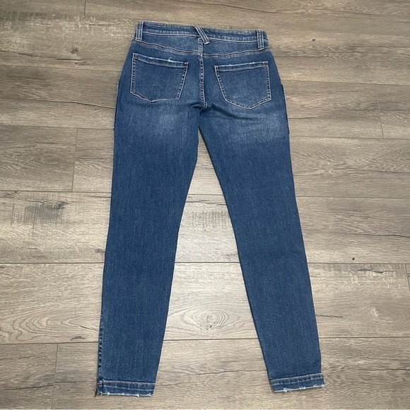 JOIE Women's Blue Cruise Park Denim Ankle Zip Jeans Sz 27 - Picture 3 of 10